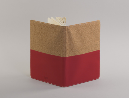 Блокнот "Фьюджи" уценка, формат А5, покрытие soft touch+пробка