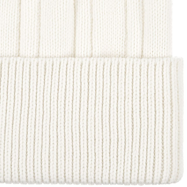 Шапка Knit Beat, белая (молочная)