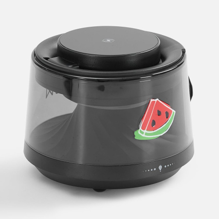 Bluetooth-колонка с подсветкой и беспроводной зарядкой Quantium, черная