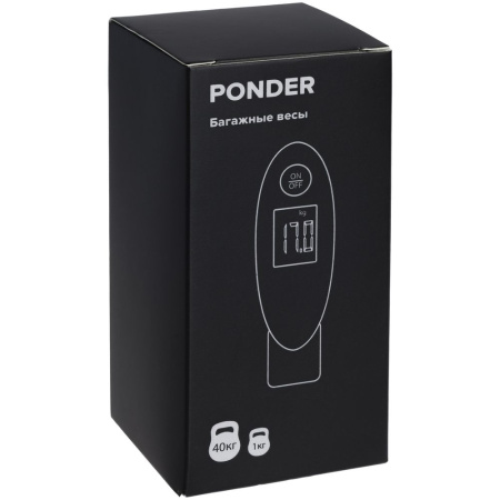 Дорожные весы Ponder, белые Дорожные весы Ponder, белые