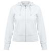 Толстовка женская Hooded Full Zip белая, размер XS
