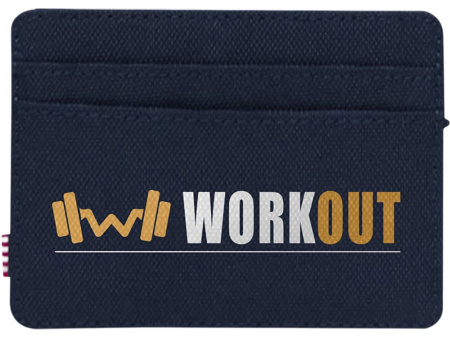 Herschel Charlie держатель для карт с RFID-защитой из переработанного материала - темно - синий navy