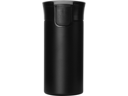 Вакуумная термокружка с кнопкой Upgrade, Waterline, тубус, черный