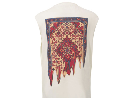 Майка оверсайз Berlin, унисекс, молочный, ДТФ текстиль и Текстильный принтер