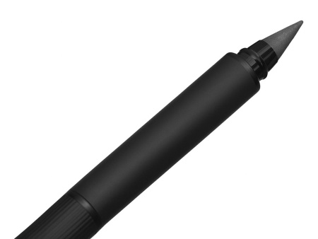 Металлическая ручка и вечный карандаш Gauguin, софт-тач, черный