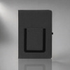 Блокнот Pocket 140*205 мм с карманом для телефона, черный