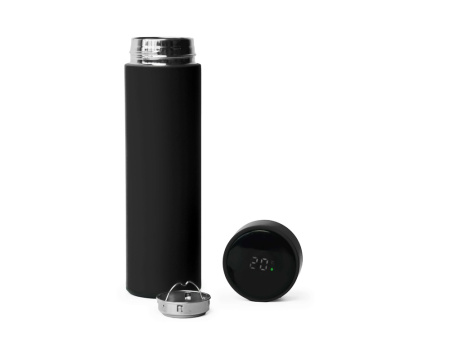 Термос FAMILY MARK LED, индикатор, soft touch