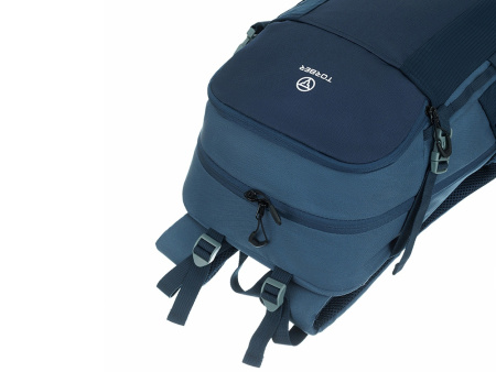 Туристический рюкзак TORBER КЕМПИНГ, синий, полиэстер, 31 х 51 х 14 см