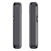 Внешний аккумулятор (powerbank) «Lumen», софт тач, 10 000 mAH, с тремя зарядными шнурами, 22,5W super fast charge, Power Delivery (PD) 20W (dfnn), QC3.0, черный