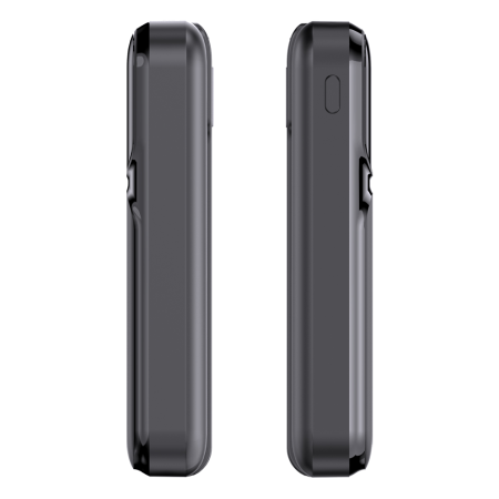 Внешний аккумулятор (powerbank) «Lumen», софт тач, 10 000 mAH, с тремя зарядными шнурами, 22,5W super fast charge, Power Delivery (PD) 20W (dfnn), QC3.0, черный