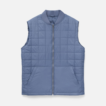 Жилет унисекс Warmbridge, синий (джинс), размер S