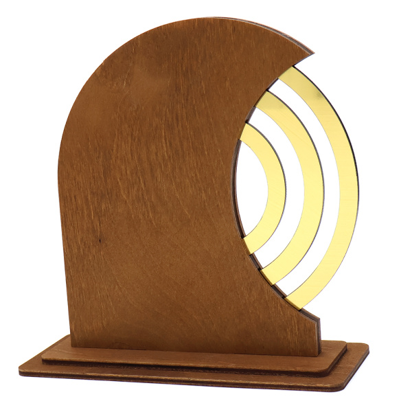 Вечный календарь из дерева TimeLore, коричневый / золотой Вечный календарь из дерева TimeLore, коричневый / золотой