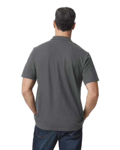 Футболка поло SOFTSTYLE ADULT DOUBLE PIQUE, ГРАФИТОВЫЙ S