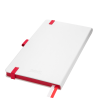 Ежедневник Arctic недатированный, белый/красный
