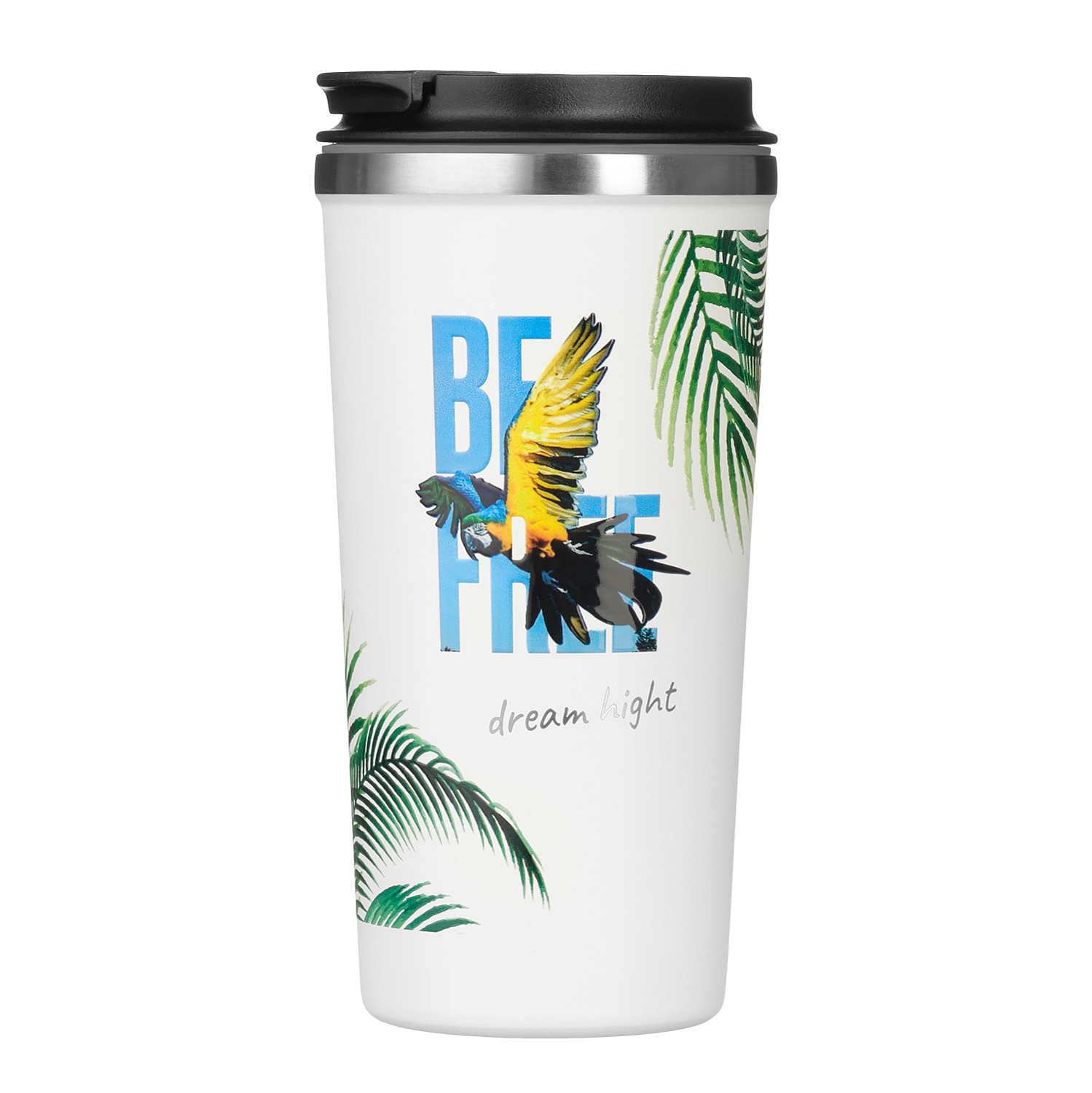 Термокружка вакуумная Palermo, черная