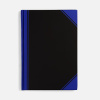 Блокнот Accenti, черный с синим