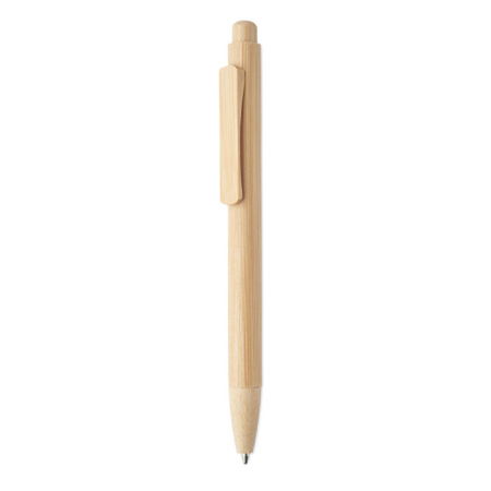 Bamboo automatic ball pen