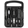 Набор инструментов Tools Unitrade, 22 инструмента, черный, в пластиковом футляре