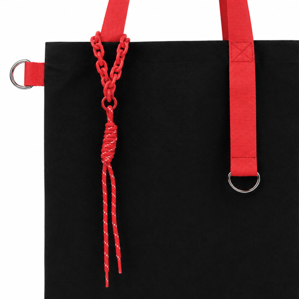 Набор Superbag Red accent: шоппер с обвесом (чёрный с красным)