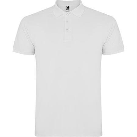 Футболка поло STAR мужская, БЕЛЫЙ S