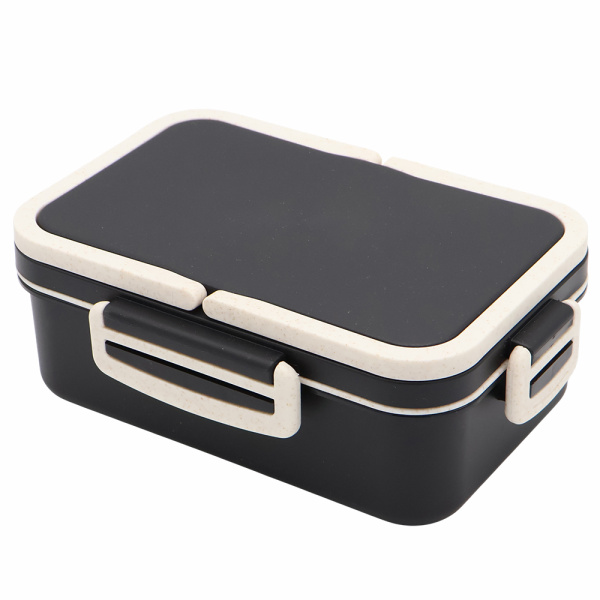 Ланчбокс (контейнер для еды) Inar из пшеничного волокна, чёрный.