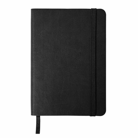 Блокнот SHADY JUNIOR с элементами планирования,  А6, черный, кремовый блок в клетку