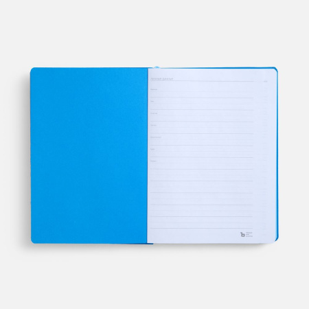 Ежедневник Peel, недатированный, голубой