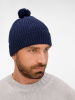 Шапка Catch Match с помпоном, темно-синяя