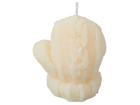 Свеча Рукавичка, молочный