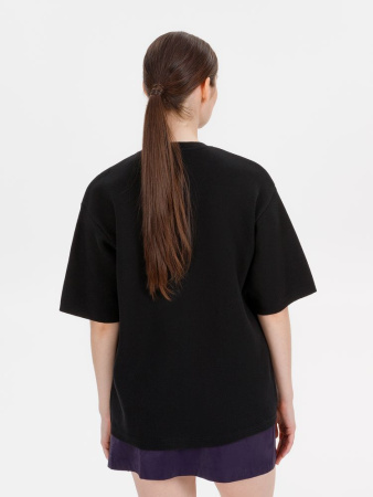 Джемпер с коротким рукавом Siluetti Volumica, черный, размер XL/XXL