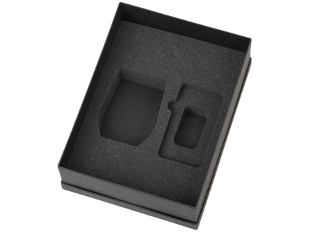 Подарочный набор с термокружкой и повербанком С2, 10000 mAh, серый