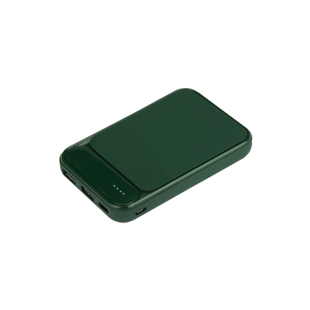 Внешний аккумулятор с подсветкой Старлайт PB (Starlight PB) 5000 mAh, зеленый