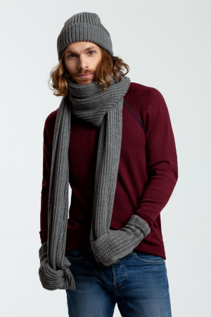 Варежки Nordkyn, серый меланж (эбонит), размер L/XL