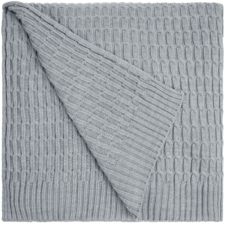 Плед Slumberland, серебристо-серый меланж