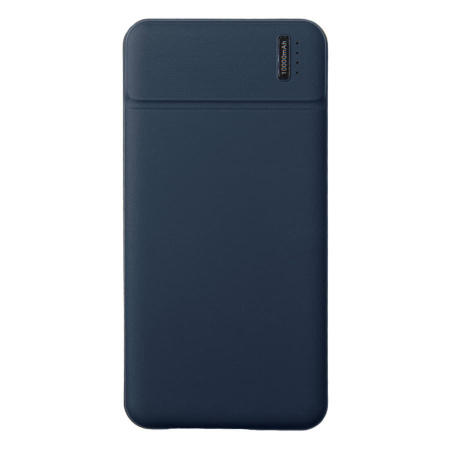 Универсальный аккумулятор Flash 10 (10000 мАч) с подсветкой и soft touch,синий,13,7х6,87х1,55 мм