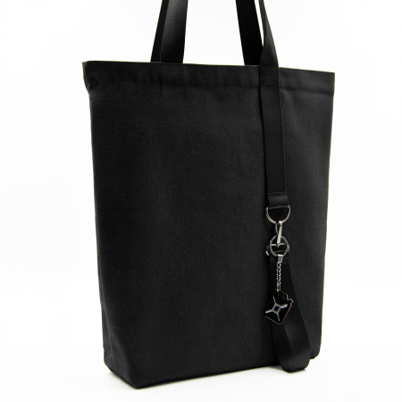 Шоппер/рюкзак Superbag Transformer, с молнией и двумя отделениями (черный)