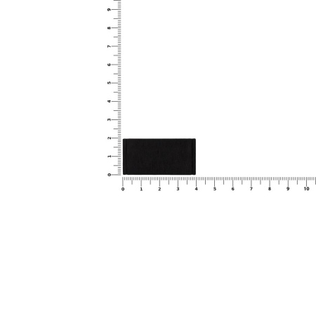 Лейбл из ПВХ Dzeta, XS, черный