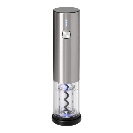 Набор для вина с электрическим штопором Vintaro, серебряный