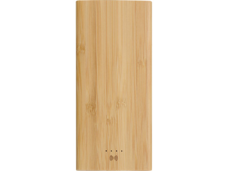 Внешний беспроводной аккумулятор из бамбука Bamboo Air, 10000 mAh