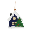 Ёлочная игрушка Домик (синий)
