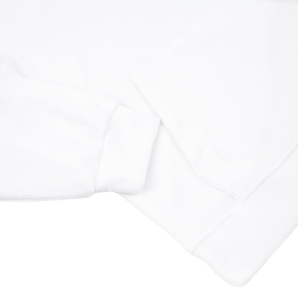 Худи флисовое унисекс Manakin, белое, размер XS/S