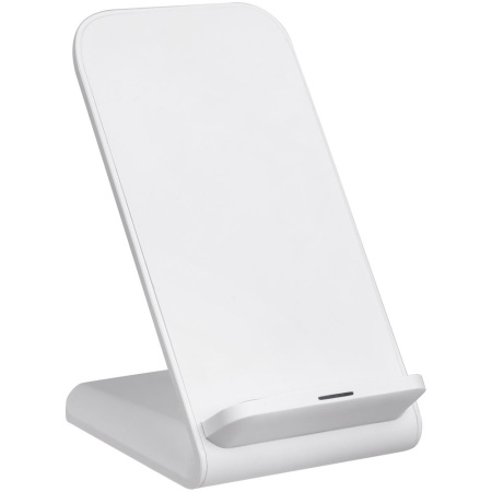 Беспроводное зарядное устройство с быстрой зарядкой Overtop, белое Беспроводное зарядное устройство с быстрой зарядкой Overtop, белое