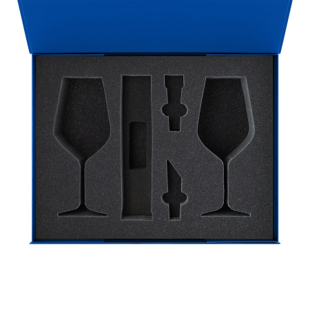 Ложемент под 2 бокала для вина + набор для вина Сакраменто (Sacramento) в большую коробку-трансформер (арт. 695722)