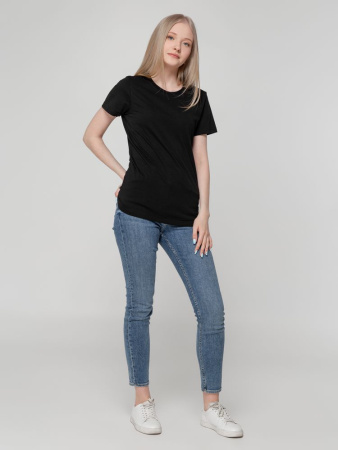 Футболка женская T-bolka Lady, черная, размер 3XL