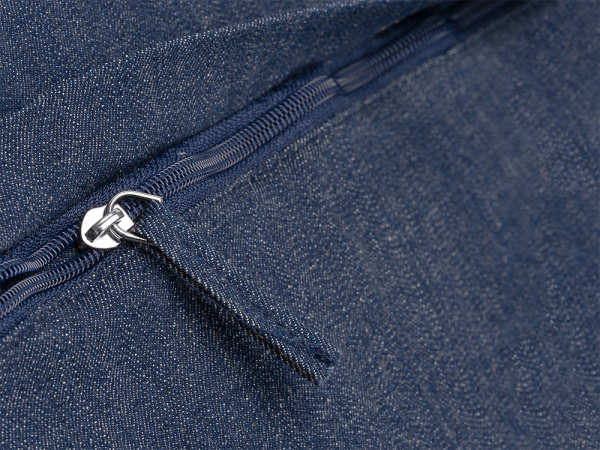 Сумка из переработанной джинсовой ткани Кирк с передним карманом на молнии