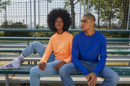 Свитшот женский Set In, серый меланж (антрацит), размер XS