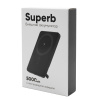 Внешний аккумулятор c беспроводной зарядкой Superb, 5000 mAh, черный