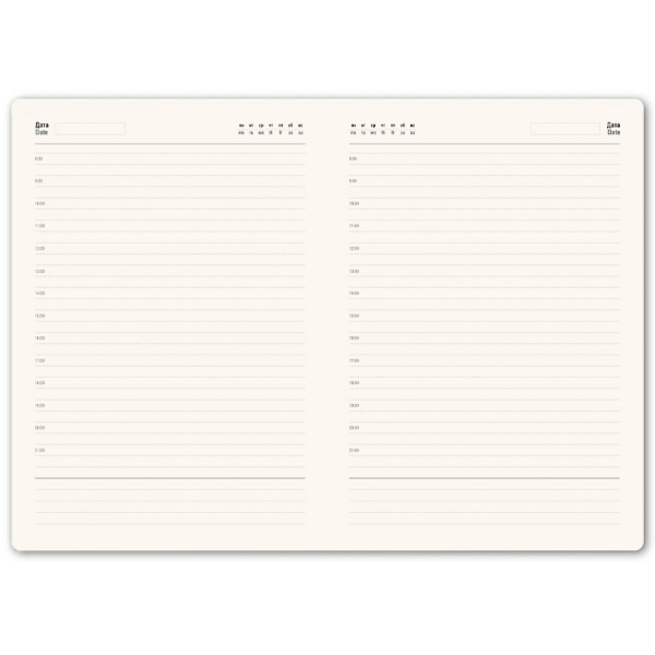 Бизнес-блокнот "RILY", формат А5,  оранжевый, блок в точку