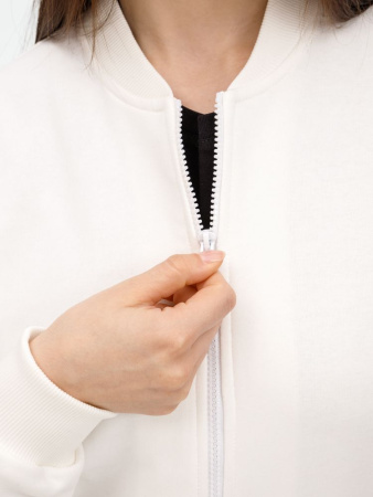 Бомбер унисекс Townie, молочно-белый, размер S