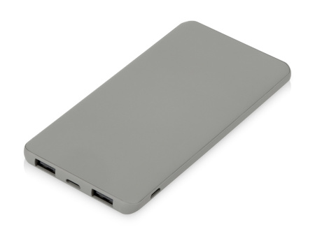Подарочный набор c блокнотом С2, ручкой и повербанком 5000 mAh, серый
